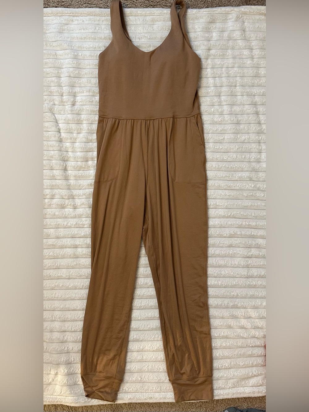 Offline by Aerie - Everyday Sleeveless Brown Jumpsuit with Pockets